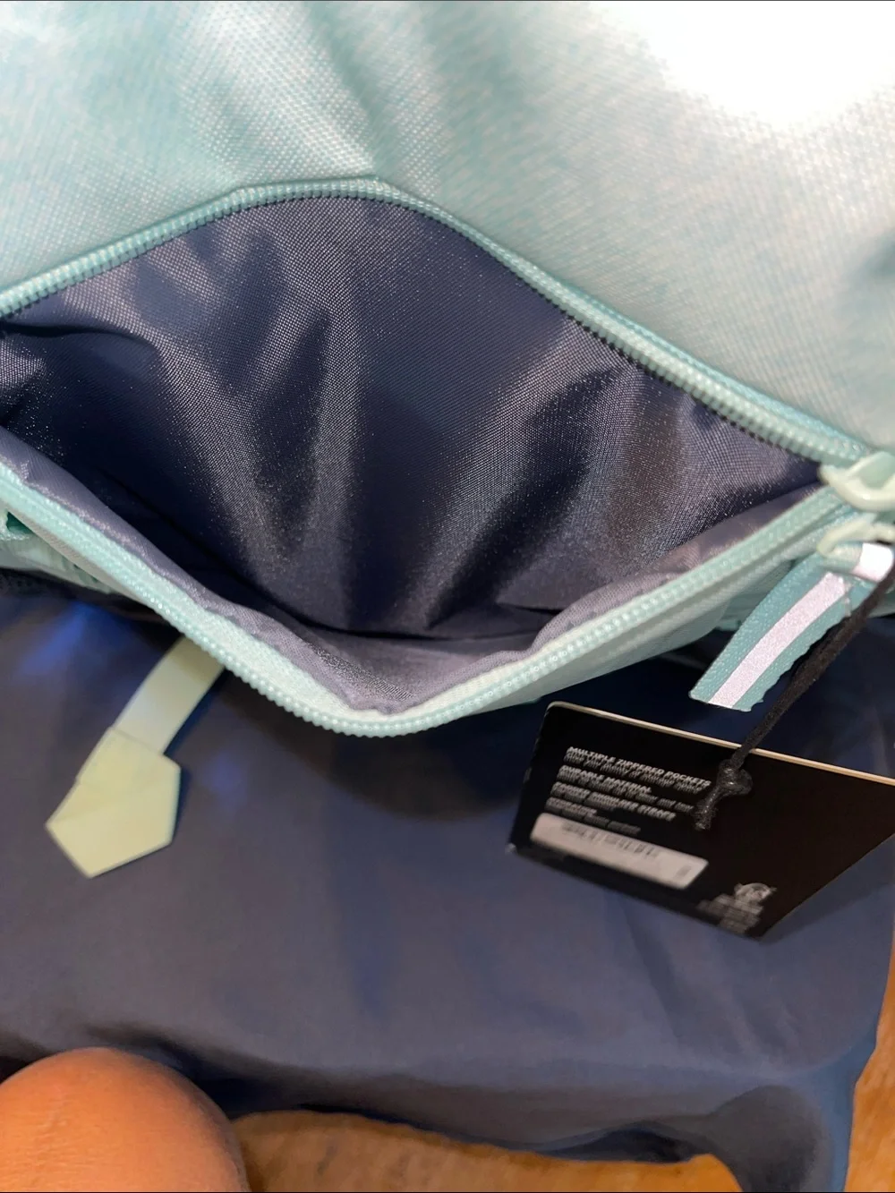adidas Excelerator Twill Semi Flash Aqua Backpack with Gray Base - Picture 3 of 9